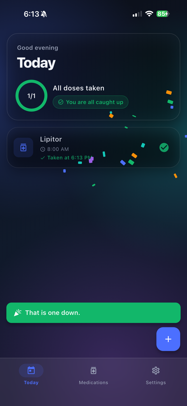 Med Minder App Screenshot